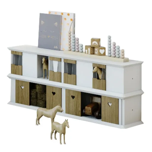 Mathy by Bols Boxes shelf barn small blue