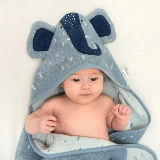 Trixie hooded towel elephant Mrs. Elephant, Size: 75 x 75 cm