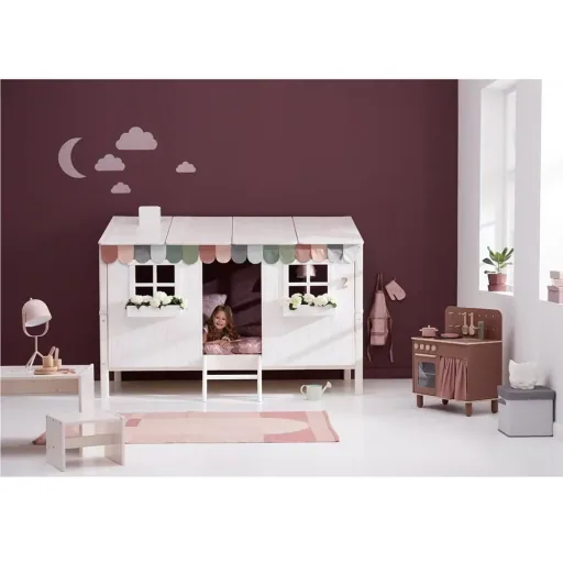 Flexa single bed house white