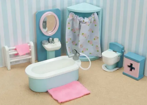 Le Toy van Dolls House Accessories Bathroom Daisy Lane
