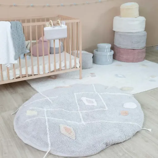 Lorena Canals Seat Puff "Chill" Vintage Rosa