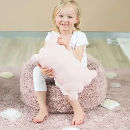 Lorena Canals Seat Puff "Chill" Vintage Rosa