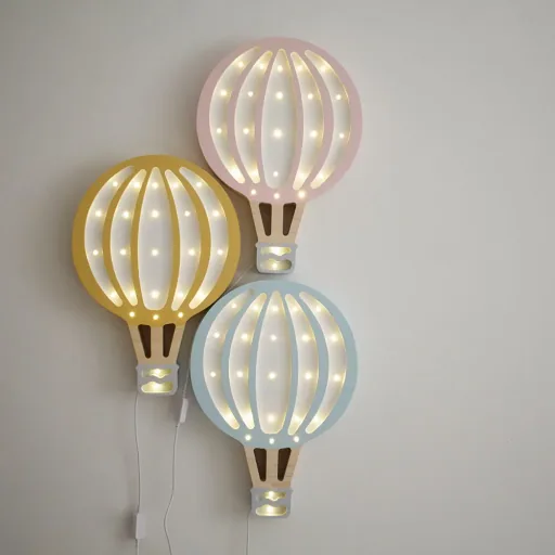 Little Lights LED Decorative Children's Lamp Heissluftballon light blue
