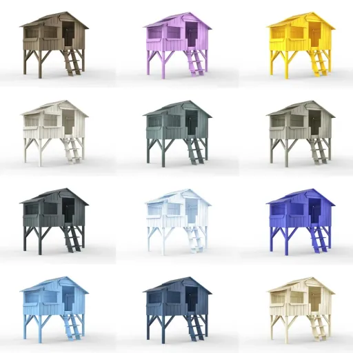 Mathy by Bols Loft Bed Baumhaus Hütte colored
