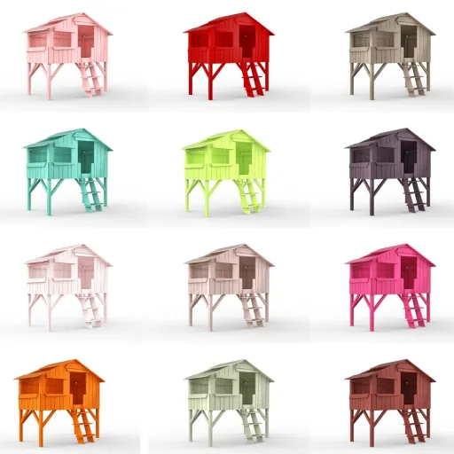Mathy by Bols Loft Bed Baumhaus Hütte colored