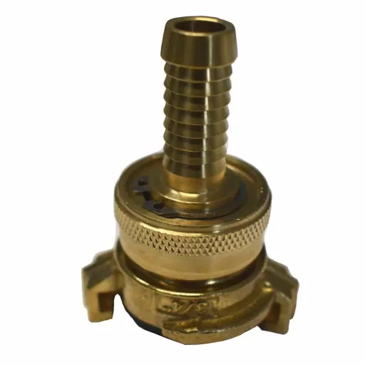 Brass Suction Hose Coupling 1/2 Inch with Lock Nut