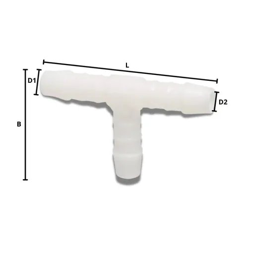 Hose Connector Plastic T-Piece 25 mm