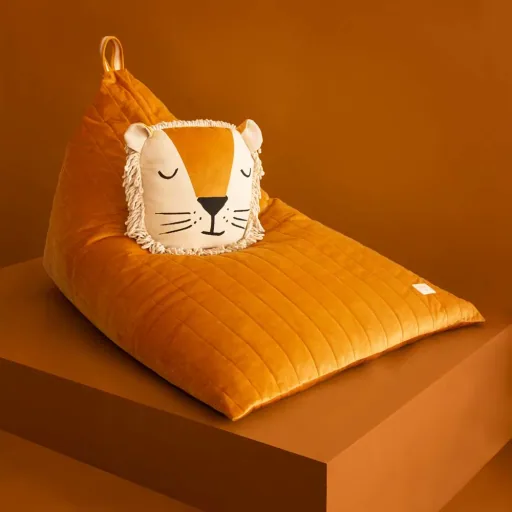 Nobodinoz Bean Bag "Essaouira" Savanna and yellow