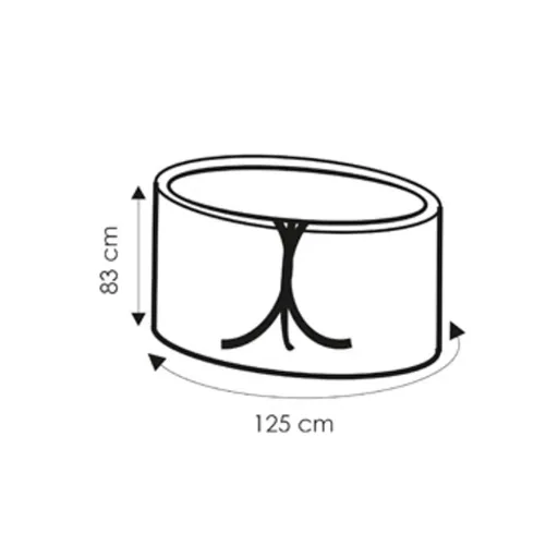 Waterproof Garden Table Cover, Outdoor Patio Furniture Protector 125x83 cm