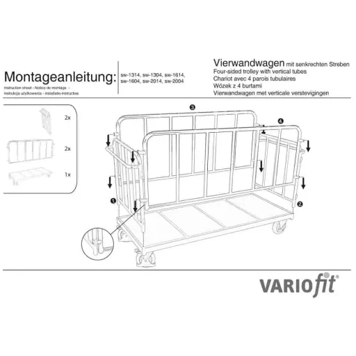 Heavy Duty Wagon 1200 kg Capacity, Removable Sides, Rubber Tires