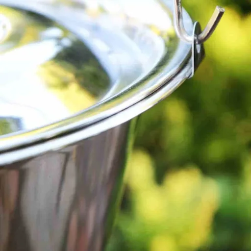 Stainless Steel Kettle 14 Liter for Open Fire Cooking