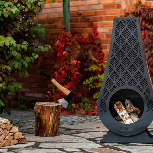 Ankara Garden Chiminea: Steel Outdoor Fireplace & Patio Heater