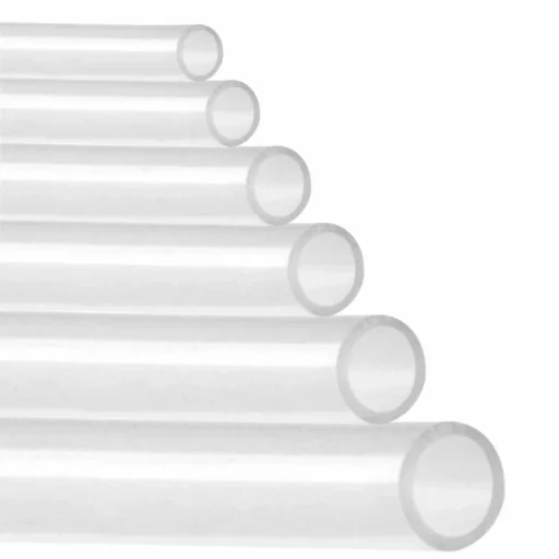 Transparent Silicone Tubing 6x7 mm, Food Grade, High Temp