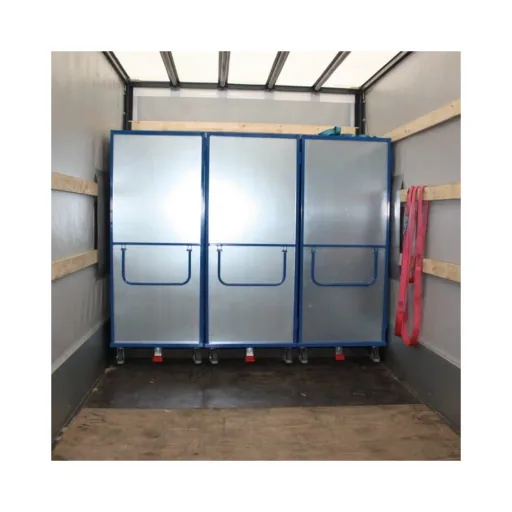 Lockable Steel Workshop Trolley with Adjustable Shelves & Doors - 500 kg Capacity