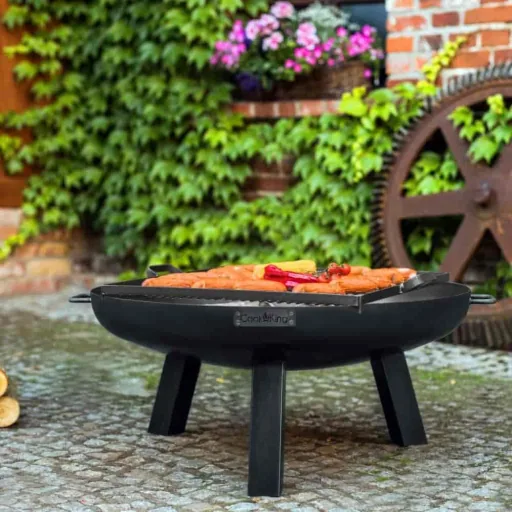 70 cm Steel Fire Pit for Garden & Outdoor Use