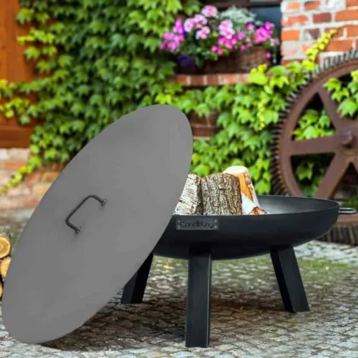 70 cm Steel Fire Pit for Garden & Outdoor Use