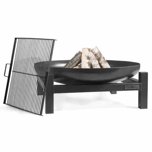 60 cm Steel Fire Pit Bowl for Garden & Patio