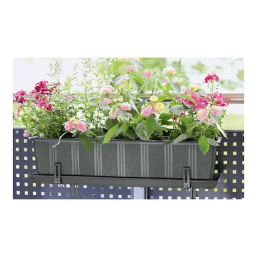 100cm Anthracite Plastic Planter Box