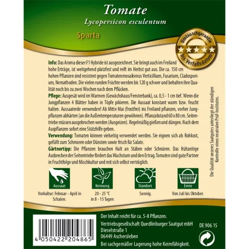 Tomato, Sparta F1