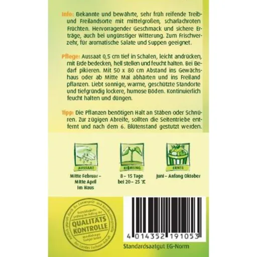 Harzfeuer F1 Tomato Seeds - Early & High Yielding