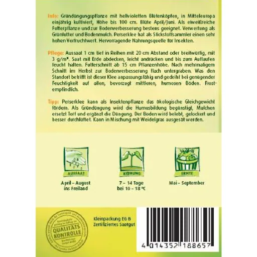 Persian Clover Seeds - 75g Green Manure for Soil Improvement