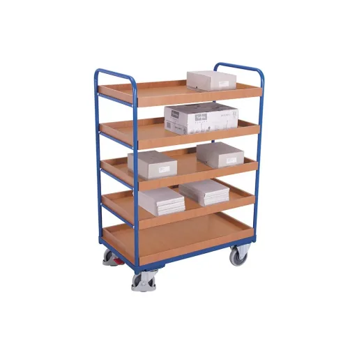 Utility Cart with 5 Shelves, 250 kg Load Capacity