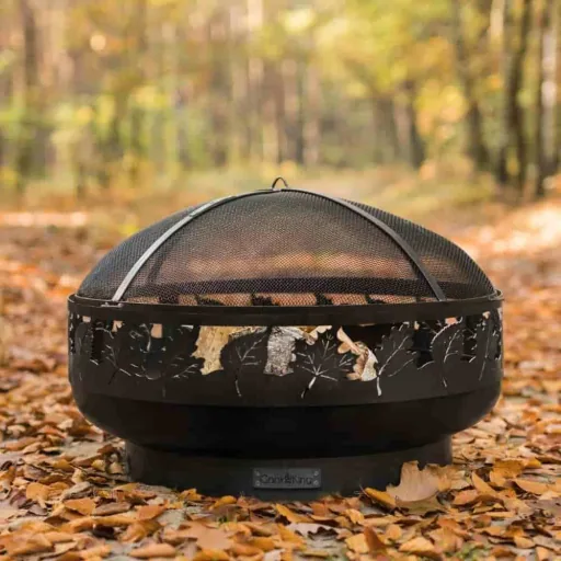 80 cm Steel Fire Pit for Garden & Outdoor Use