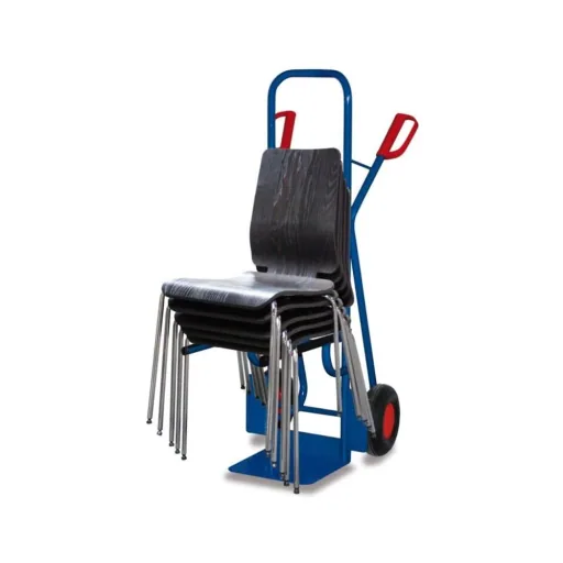 Chair Cart - Steel Tube 250 kg with Pneumatic Tires 570 x 795 x 1305 mm