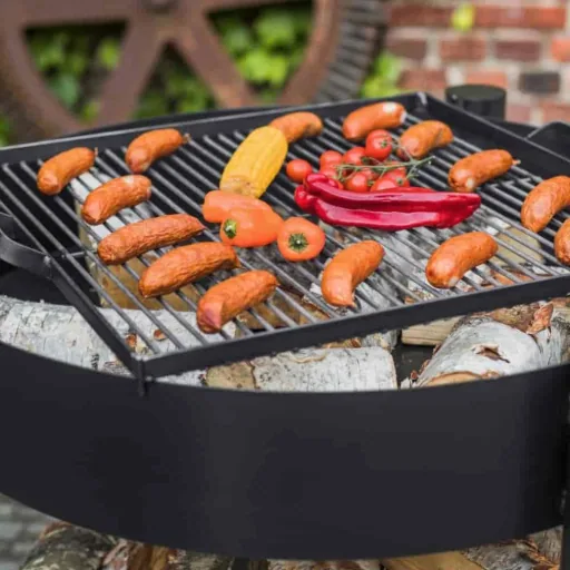 Montana Fire Pit - 60cm Natural Steel Garden Fire Bowl