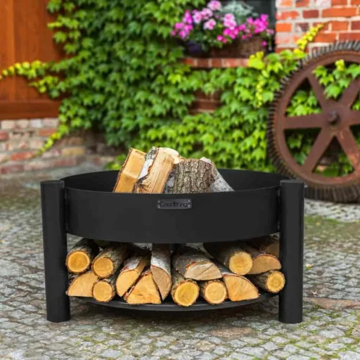 Montana Fire Pit - 60cm Natural Steel Garden Fire Bowl