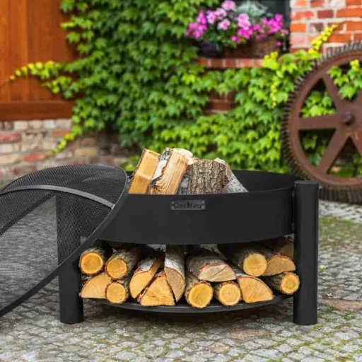 Montana Fire Pit - 60cm Natural Steel Garden Fire Bowl