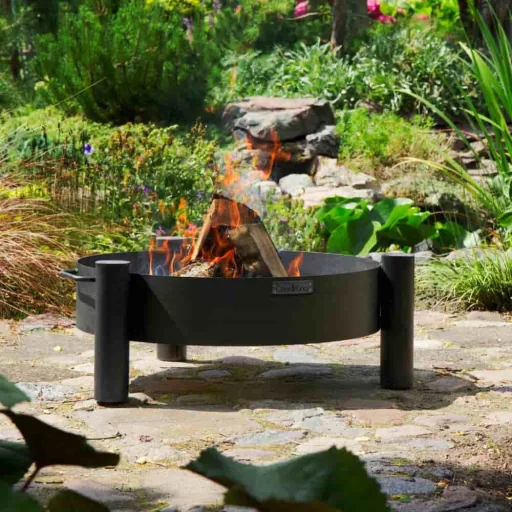 70cm Fire Pit Bowl, Steel Garden Fire Bowl, Handcrafted