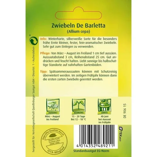 De Barletta Onions - Pickling Onions, Small White Variety