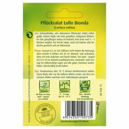 Leaf lettuce, Lollo bionda