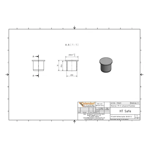 HTsafeM Socket Plug DN/OD 32