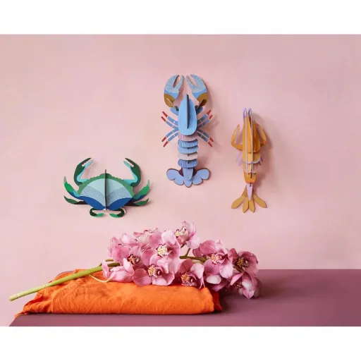 Studio Roof 3D lobster lavender cardboard