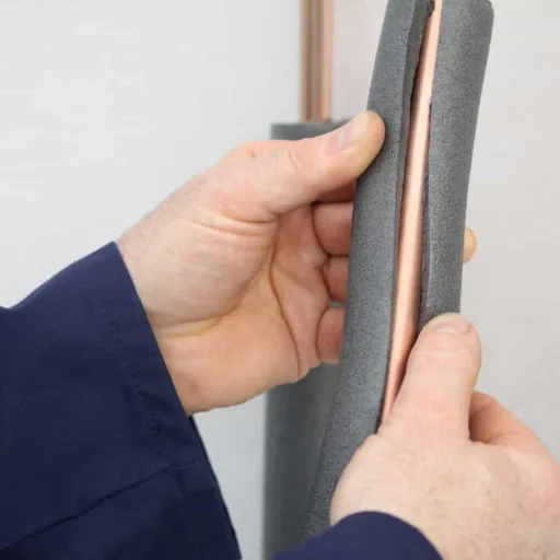 Self Adhesive Rubber Pipe Insulation, 48mm, 10mm, 2m, Flexible