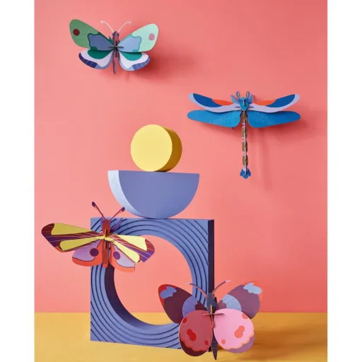Studio Roof 3D butterfly pink cardboard