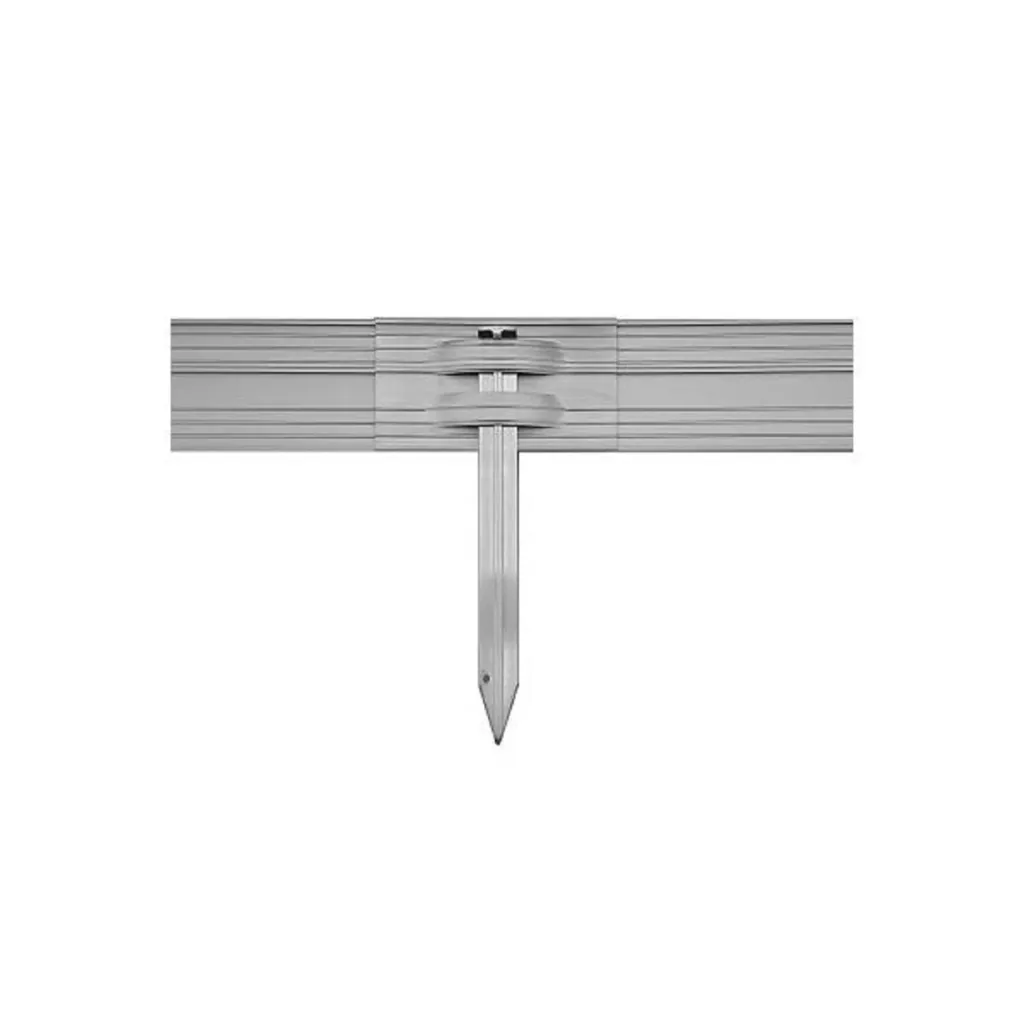 Ultra Strong Aluminium Lawn Edging 10cm x 100cm | Garden edging | Border edging, color: unpainted