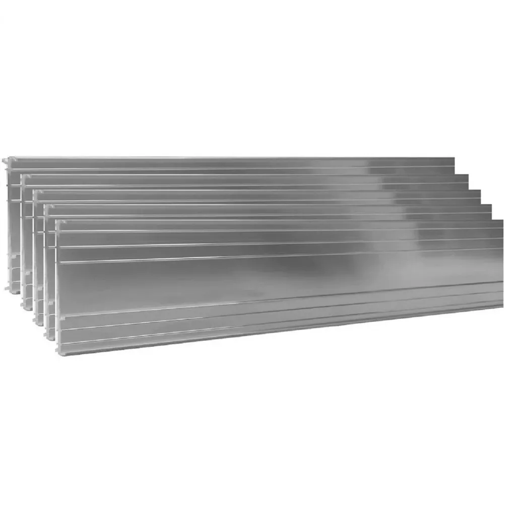 Ultra Strong Aluminium Lawn Edging 10cm x 100cm | Garden edging | Border edging, color: unpainted