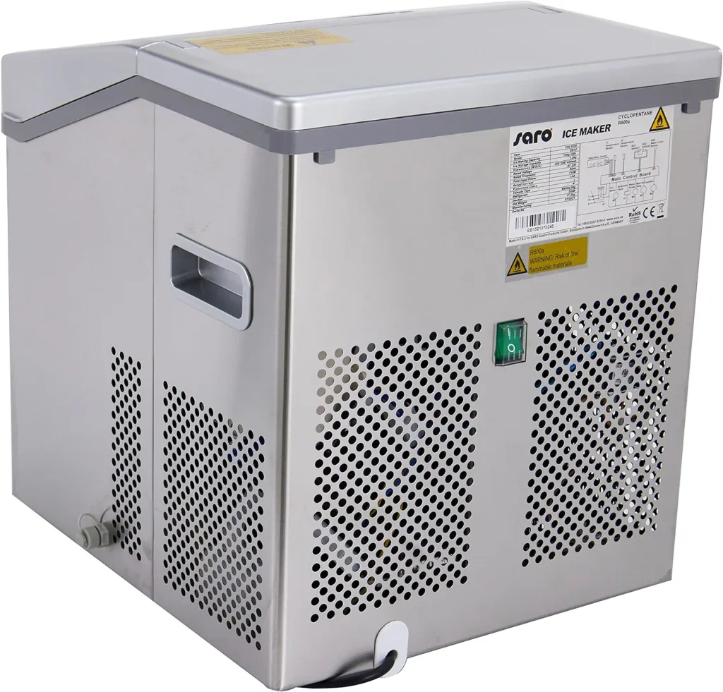 Saro Ice machine, Ice maker - EB 15, Stainless Steel, with Large Capacity (15kg/24h)