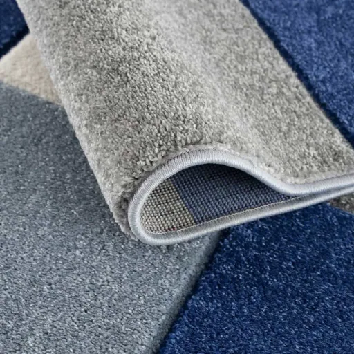 Livone children's carpet patchwork blue, Carpet size: 160 x 230 cm