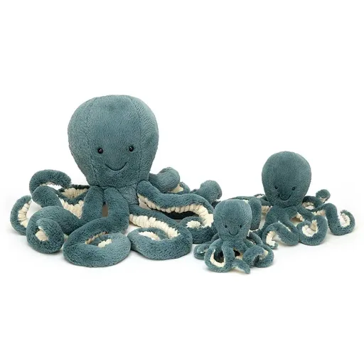 Jellycat cuddly toy crake storm medium blue