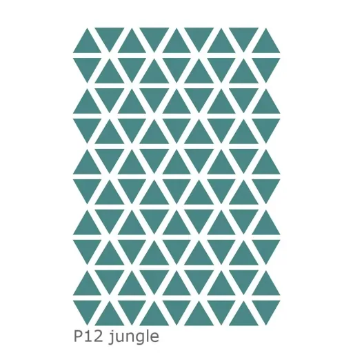 Lilipinso Wall Sticker Basics triangles, Color: jungle