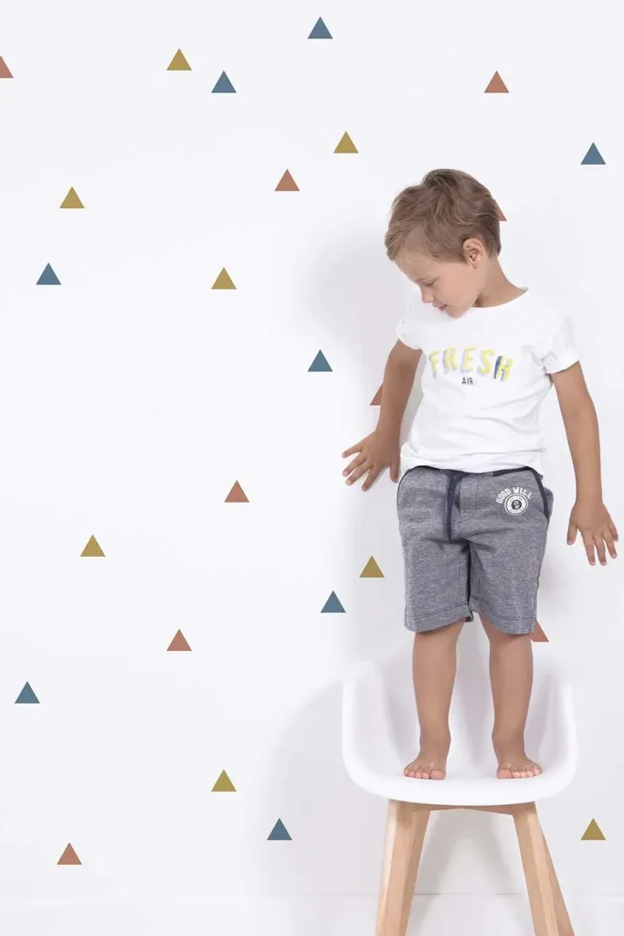 Lilipinso Wall Sticker Basics triangles, Color: black