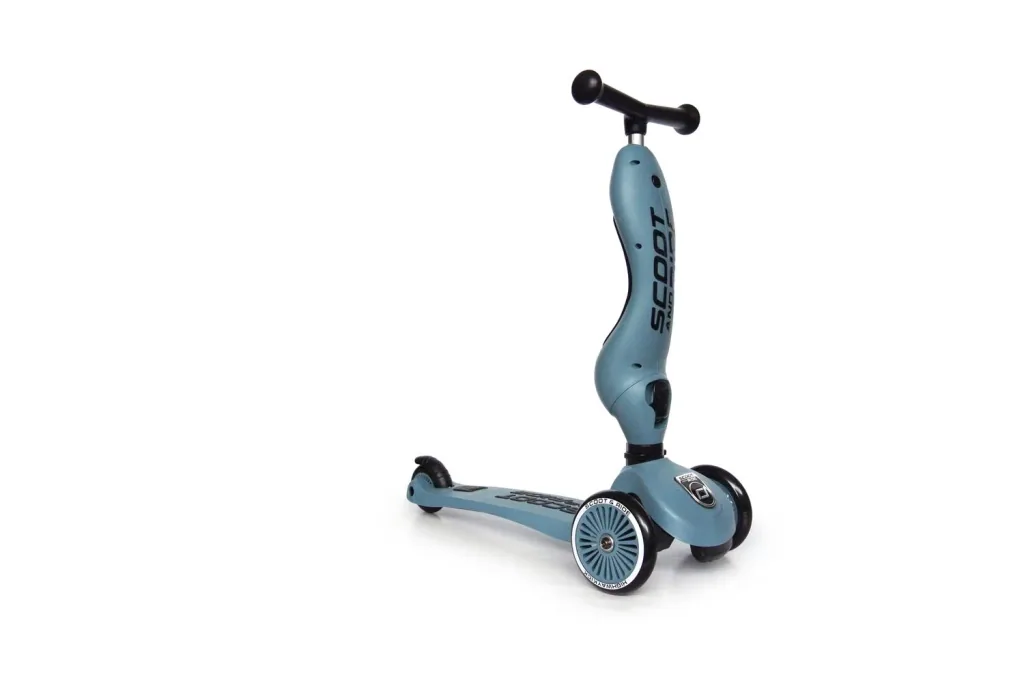 Scoot & Ride Highwaykick 1 2in1 Scooter, Kickbike, Color: Steel