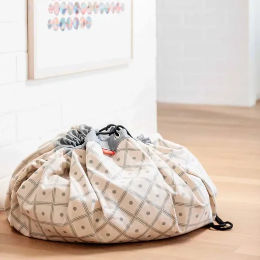 Play & Go game bag print diamonds green