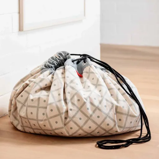 Play & Go game bag print diamonds green