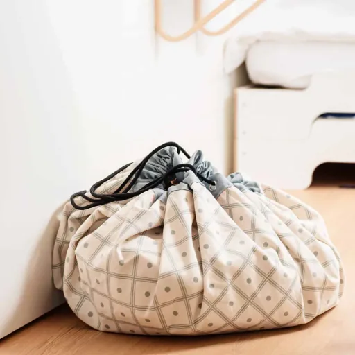 Play & Go game bag print diamonds green