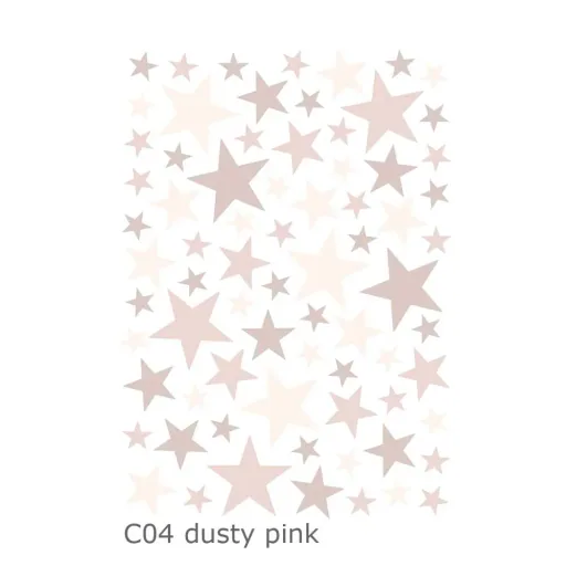 Lilipinso Wall Sticker Basics Mixed stars, Color: Dusty Ice Blue